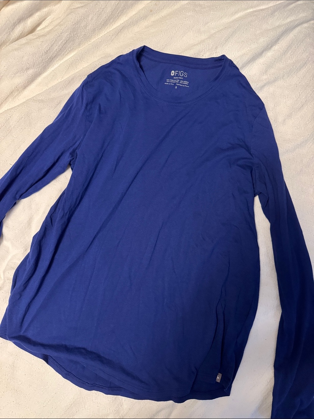 FIGS super soft underscrub deep royal blue